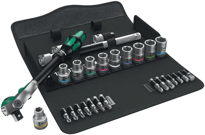 Produktfoto 1 von Steckschlüsselsatz Zyklop Speed 28-tlg.1/2 Zoll SW 10-19mm Z.72 6KT WERA