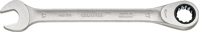 Produktfoto 1 von Maulringratschenschlüssel 7 R SW 18mm L.237mm ger.GEDORE