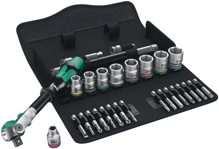 Produktfoto 1 von Steckschlüsselsatz Zyklop Speed 29-tlg.3/8 Zoll SW 8-19mm Z.72 6KT WERA