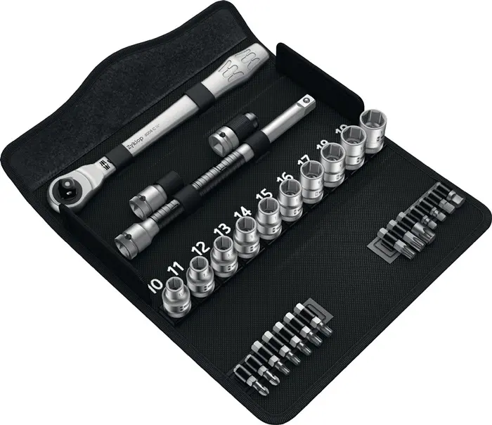 Produktfoto 1 von Steckschlüsselsatz Zyklop Metal 28-tlg.1/2 Zoll SW 10-19mm Z.72 6KT WERA