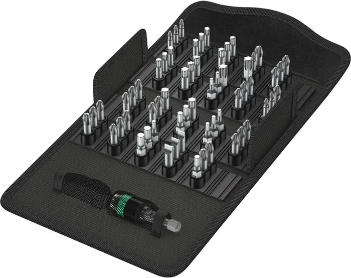 Produktfoto 1 von Bitsortiment Bit-Safe 61 Univ.1 61-tlg.Schlitz/PH/PZD/TX/6Kt.WERA