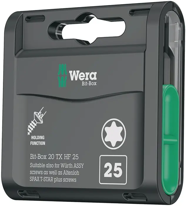 Produktfoto 1 von Bitgroßpackung Bit-Box 20 TX HF T 25 L.25mm WERA