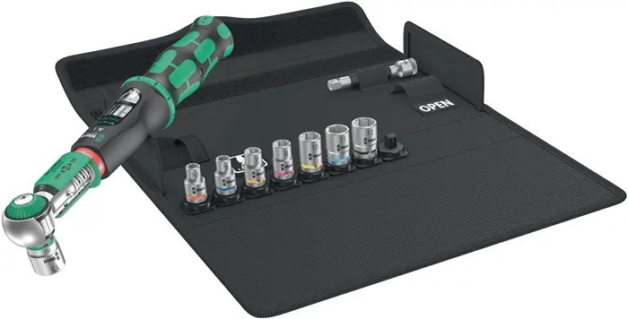 Produktfoto 1 von Drehmomentschlüsselset Safe-Torque 10-tlg.2-12 Nm 1/4 Zoll 4KT WERA