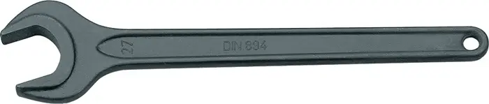 Produktfoto 1 von Einmaulschlüssel 894 SW 90mm L.690mm stahlgrau m.Aufhängeloch GEDORE