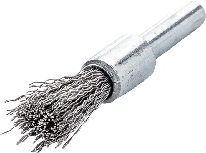 Produktfoto 1 von Pinselbürste D.12mm Schaft 6mm Drahtstärke 0,3mm STA 20000min-¹ LESSMANN
