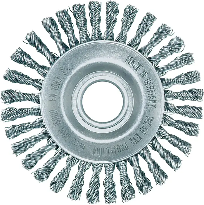Produktfoto 1 von Rundbürste D.115mm Bohr.Drahtstärke 0,5mm STA 6mm 15000min-¹ LESSMANN