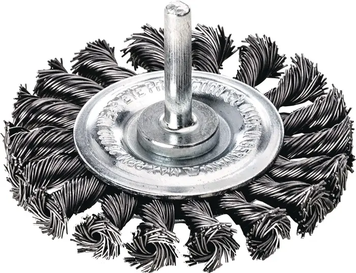 Produktfoto 1 von Rundbürste D.75mm Drahtstärke 0,5mm VA glatt 12mm 25000min-¹ 10 LESSMANN