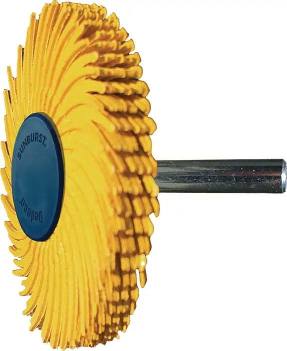 Produktfoto 1 von Radialbürstenscheibe Sunburst D.51mm K.80 Gelb 10000min-¹ TYROLIT