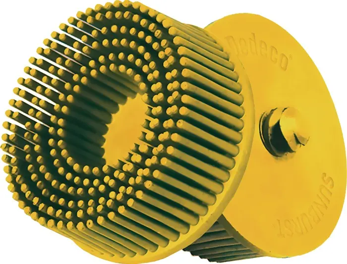 Produktfoto 1 von Radialbürstenscheibe Sunburst D.51mm K.80 A80 CRS B.51 gelb 25000min-¹ TYROLIT