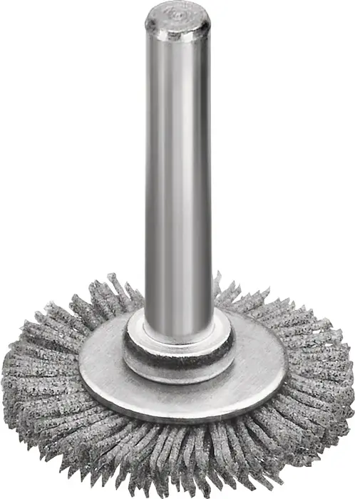 Rundbürste D.30mm Schaft 6mm SiC Schleifborsten K.120 6mm 20000min-¹ LESSMANN