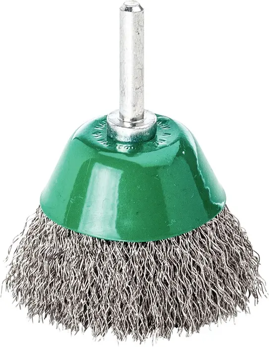 Produktfoto 1 von Flächenbürste D.50mm Schaft 6mm Drahtstärke 0,3mm VA 10500min-¹ LESSMANN