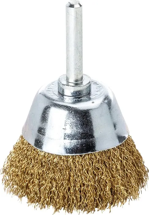 Produktfoto 1 von Flächenbürste D.50mm Schaft 6mm Drahtstärke 0,2mm MS 10500min-¹ LESSMANN