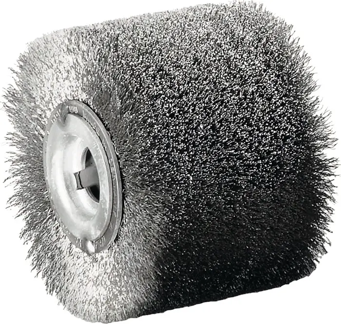 Produktfoto 1 von Satinierwalze VA-Stahldraht Ø100xB70mm 19,2mm LESSMANN