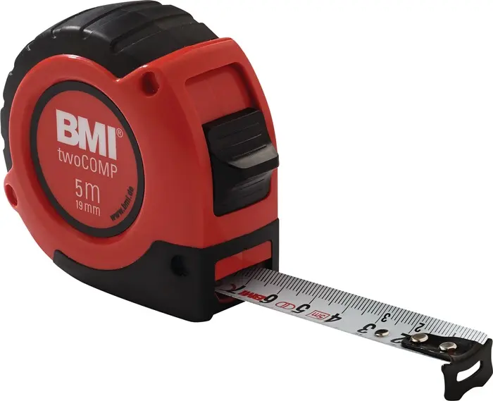 Produktfoto 1 von Taschenrollbandmaß twoComp L.3m B.16mm mm/mm EG II ABS Automatic SB BMI