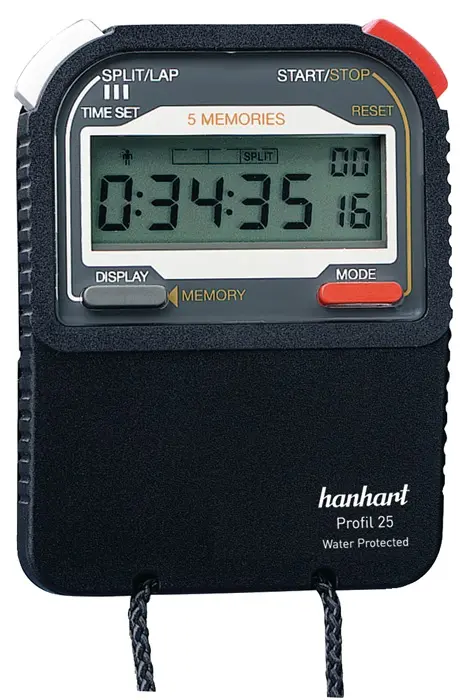 Produktfoto 1 von Stoppuhr Pro 25 1/100 Sek.dig.HANHART