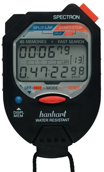 Produktfoto 1 von Stoppuhr Spectron 1/100 Min.1/100 Sek.dig.HANHART