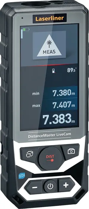 Produktfoto 1 von Laserentfernungsmesser DistanceMaster LiveCam 150m ± 1,5mm IP65 LASERLINER