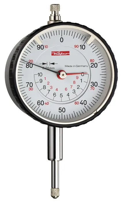 Produktfoto 1 von Messuhr M2 TK 10mm Abl.0,01mm konzentrische Anzeige KÄFER