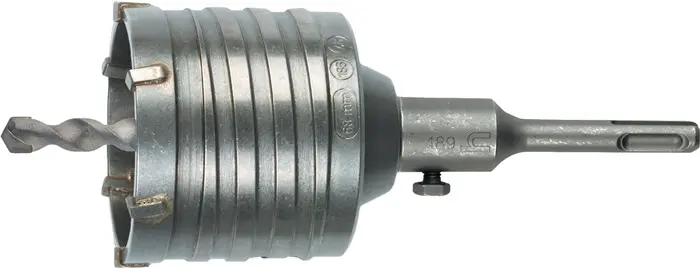 Produktfoto 1 von Schlagbohrkrone D.68mm Gesamt-L.120mm f.Steckd.SDS-plus Schaft HELLER
