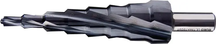 Produktfoto 1 von Stufenbohrer ULTIMATECUT Bohrber.6-27mm HSS RUnaTEC Spiralnut Z.4 Stufen 8 RUKO