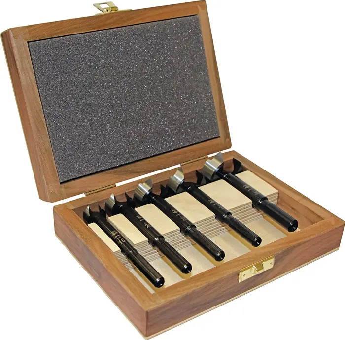 Produktfoto 1 von Forstnerbohrersatz BLACK SHARK PRO 5-tlg.D.15,20,25,30,35mm FISCH-TOOLS
