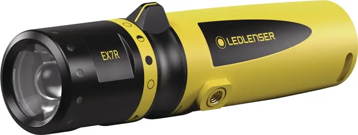 Produktfoto 1 von LED-Taschenlampe EX7R 50-220 lm Akku Li-Ion 65-140m schwarz/gelb LEDLENSER