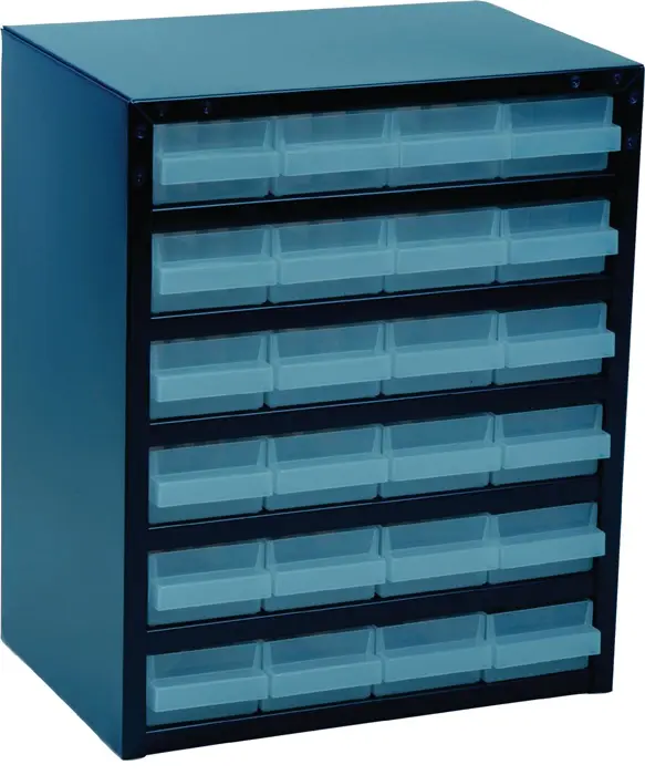Produktfoto 1 von Kleinteilemagazin B357xT255xH435mm galvanisiertes Stahlbl.24 Schubl.