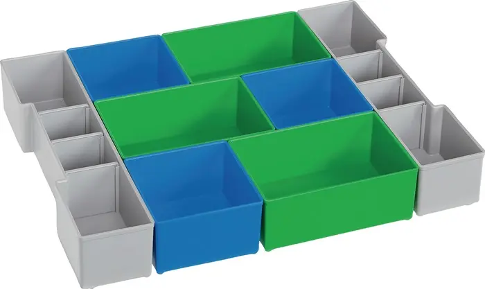 Produktfoto 1 von Einteilungsset L-BOXX® CD3 LB 102 B378xT313xH65mm blau/grün/grau