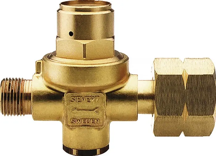Produktfoto 1 von Propankleindruckregler o.Manometer 2bar 6 kg/h G 3/8" LH SIEVERT