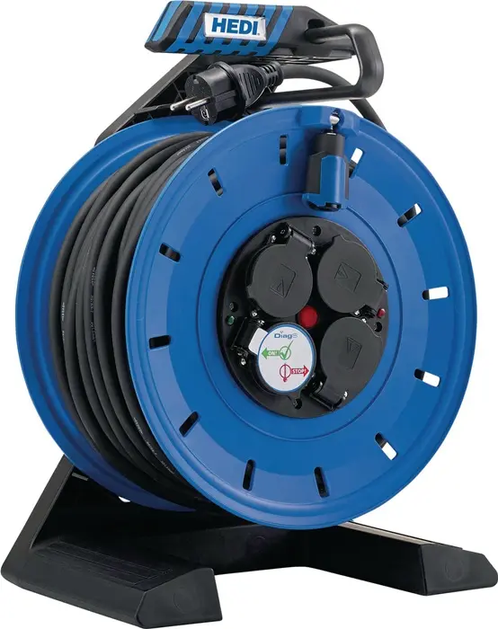 Produktfoto 1 von Kabeltrommel Gen 7 Champion 25m H07RN-F 3x1,5mm² 290mm 4 Schutzkon.steckd.