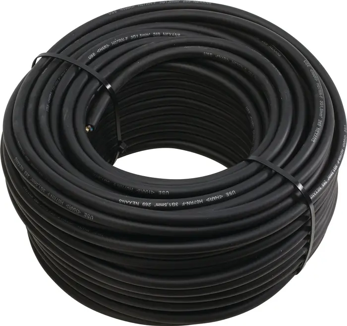 Produktfoto 1 von Gummileitung 230 V 3x1,5mm² 50m H07RN-F rot WEINGÄRTNER