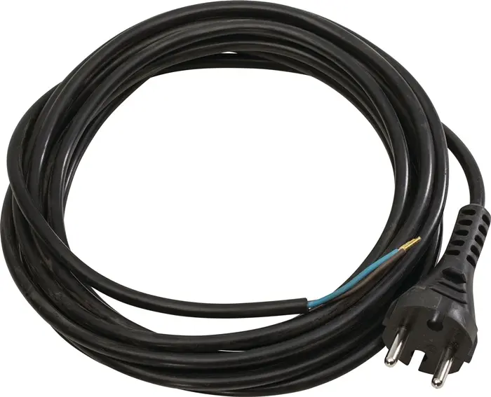 Produktfoto 1 von Anschlussleitung H05RN-F 2x1,0mm² 5m Schutzkon.st.schwarz WEINGÄRTNER