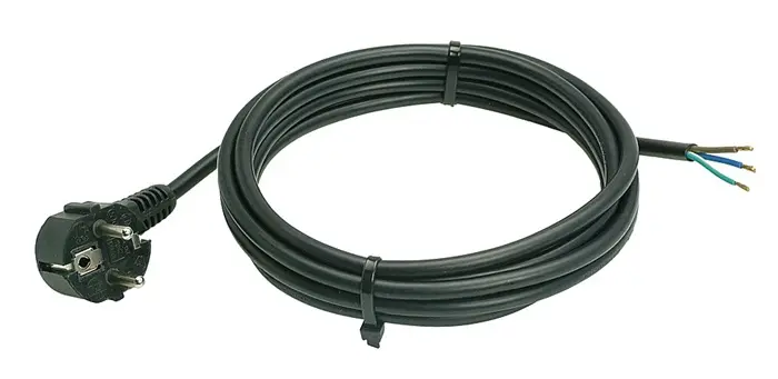 Produktfoto 1 von Anschlussleitung H05VV-F 3G1,5mm² 3m Winkelstecker WEINGÄRTNER