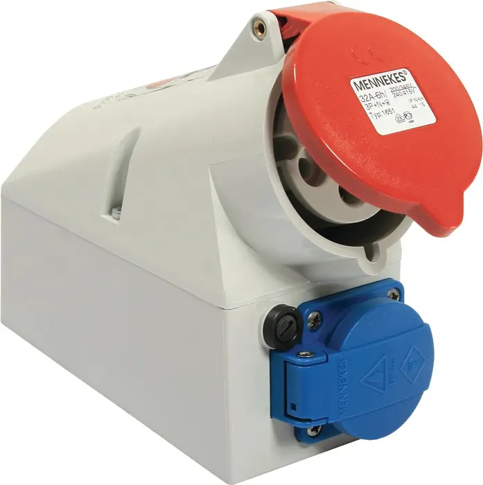 Produktfoto 1 von CEE-Wanddose 32 A 400 V Steckerst.6 h IP44 AS-SCHWABE