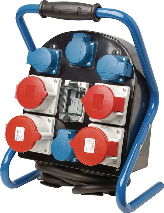 Produktfoto 1 von Kunststoffstandstromverteiler Einspeis-CEE-Stecker 400V/32A,5-polig