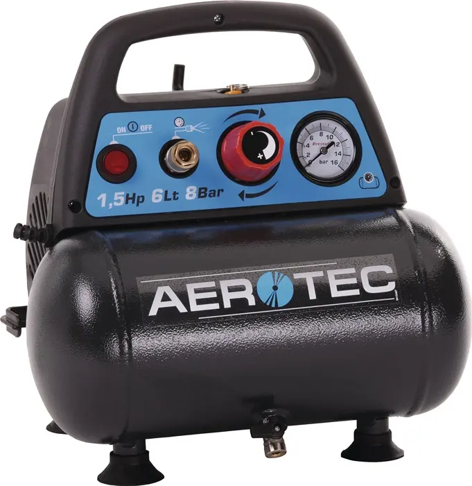 Produktfoto 1 von Kompressor Aerotec Airliner 6 200l/min 8bar 1,1 kW 230 V,50 Hz 6l AEROTEC