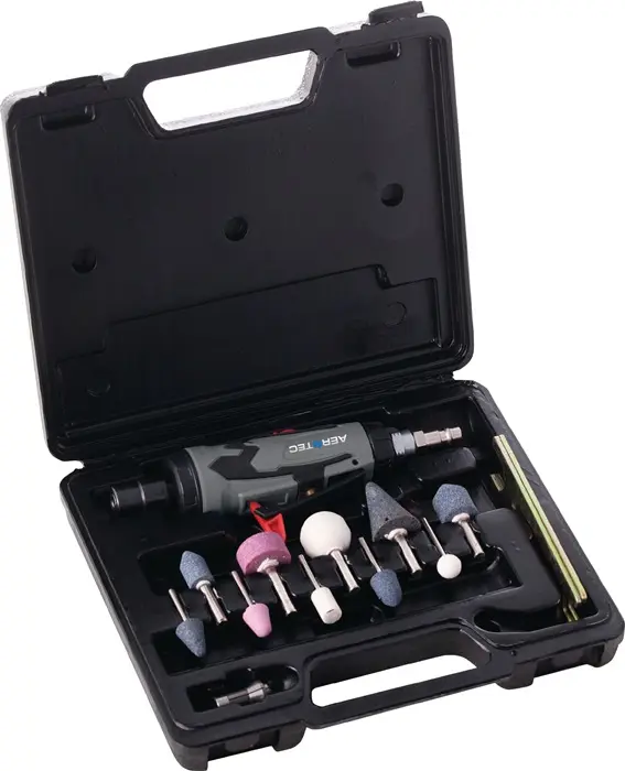 Produktfoto 1 von Druckluftstabschleiferset 25000min-¹ 3+6mm AEROTEC