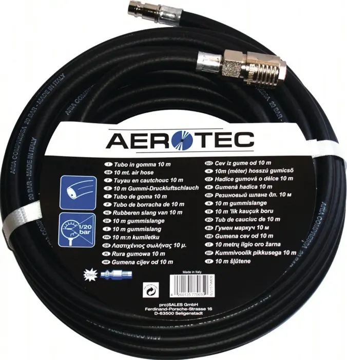 Produktfoto 1 von Druckluftschlauch ID 13mm L.10m Kuppl.DN 7,2 AEROTEC