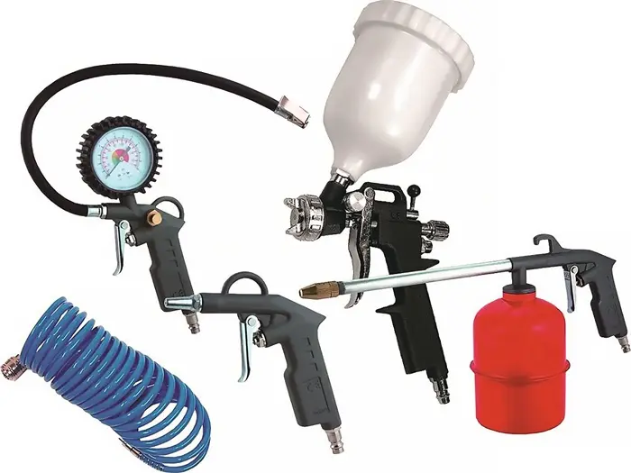 Produktfoto 1 von Abblaspistolenset Inh.5-tlg.AEROTEC
