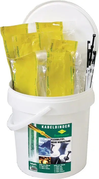 Produktfoto 1 von Kabelbinderset 1000-tlg.PA 6.6 SAPISELCO