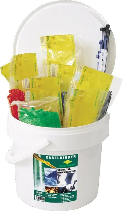 Produktfoto 1 von Kabelbinderset 1500-tlg.PA 6.6 SAPISELCO