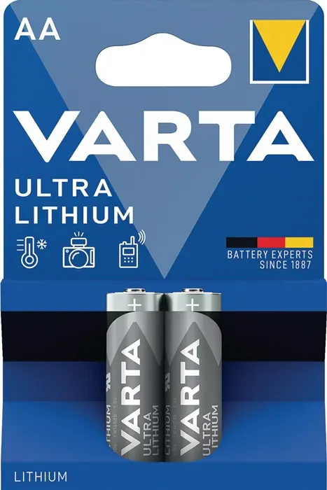 Produktfoto 1 von Batterie ULTRA Lithium 1,5 V AA Mignon 2900 mAh FR14505 6106 2 St./Bl.VARTA