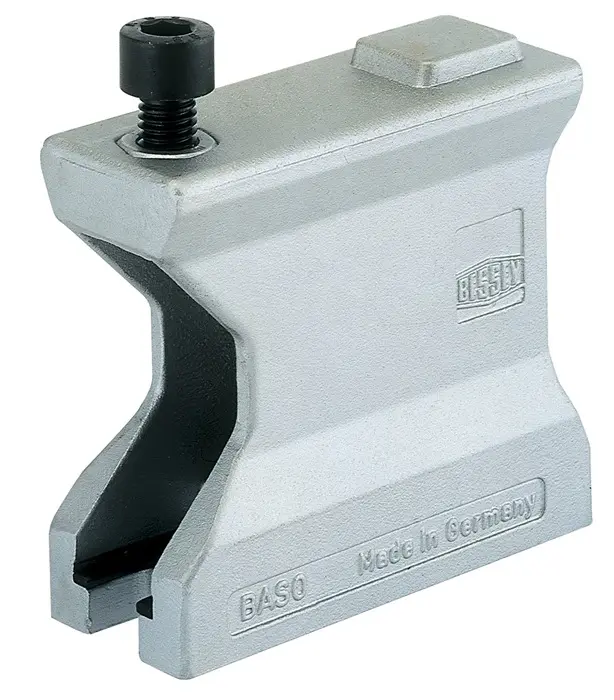 Produktfoto 1 von Aufspannsockel 80mm Befestigungsbohrung offen Gew.M10 BESSEY