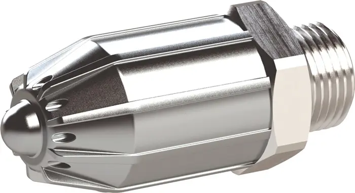 Produktfoto 1 von Runddüse AG Zink-Druckguss,Alu.L.41mm AD 17mm RIEGLER