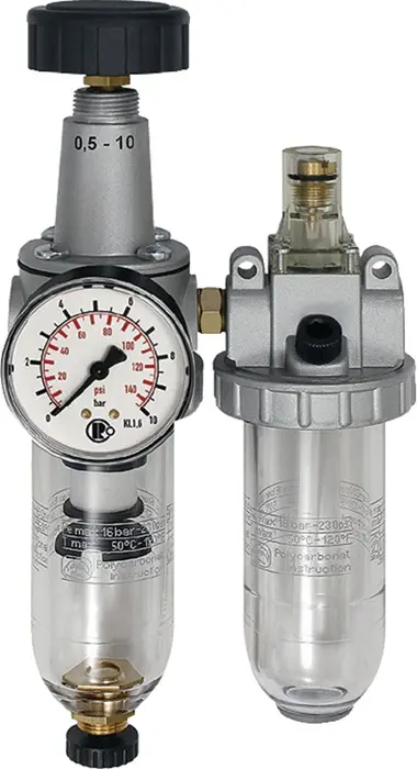 Produktfoto 1 von Wartungseinheit Stand.Gew.G 1/4 Zoll HA BG I 2-tlg.600l/min B.117mm RIEGLER