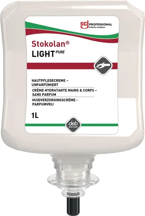 Produktfoto 1 von Hautpflegecreme Stokolan® Light PURE 1l duft-/farbstofffrei Kartusche