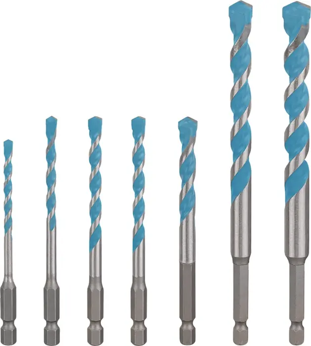 Bohrer-Set EXPERT HEX-9 Multi Construction 7-tlg.4/5/6/6/8/10/12mm BOSCH