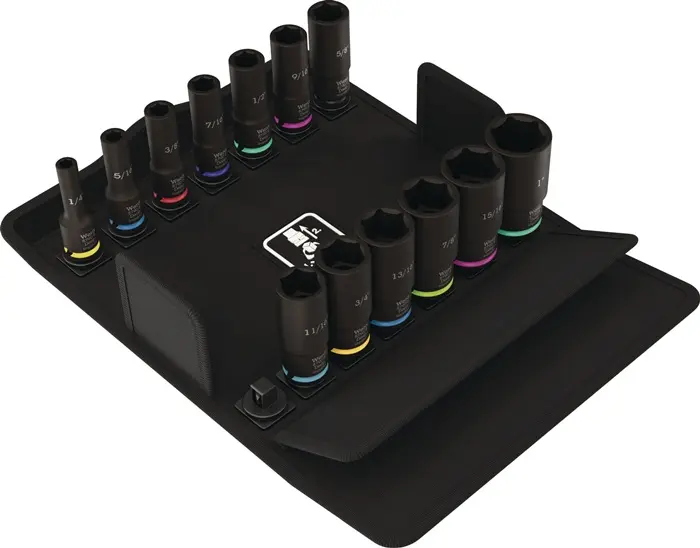 Produktfoto 1 von Steckschlüsselsatz 8790 B Impaktor Deep Imperial Set 1 13-tlg.3/8 Zoll WERA