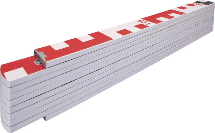 Produktfoto 1 von Gliedermaßstab 1407 GEO L.2m B.1,70cm mm/cm EG III Buchenholz weiß STABILA