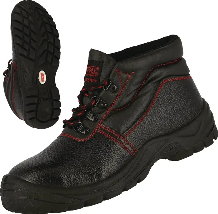 Produktfoto 1 von Sicherheitsstiefel BASIC STEP MID Gr.40 schwarz S3 SRC EN20345 Volleder NITRAS